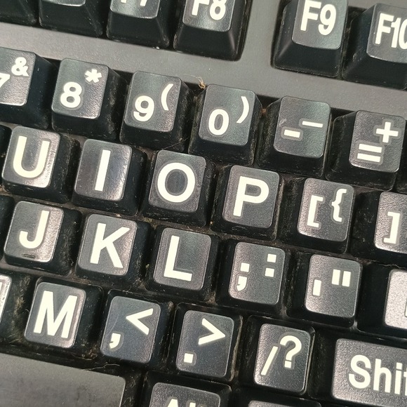 Zoom Text Large Print Computer Keyboard Usb - Picture 3 of 7